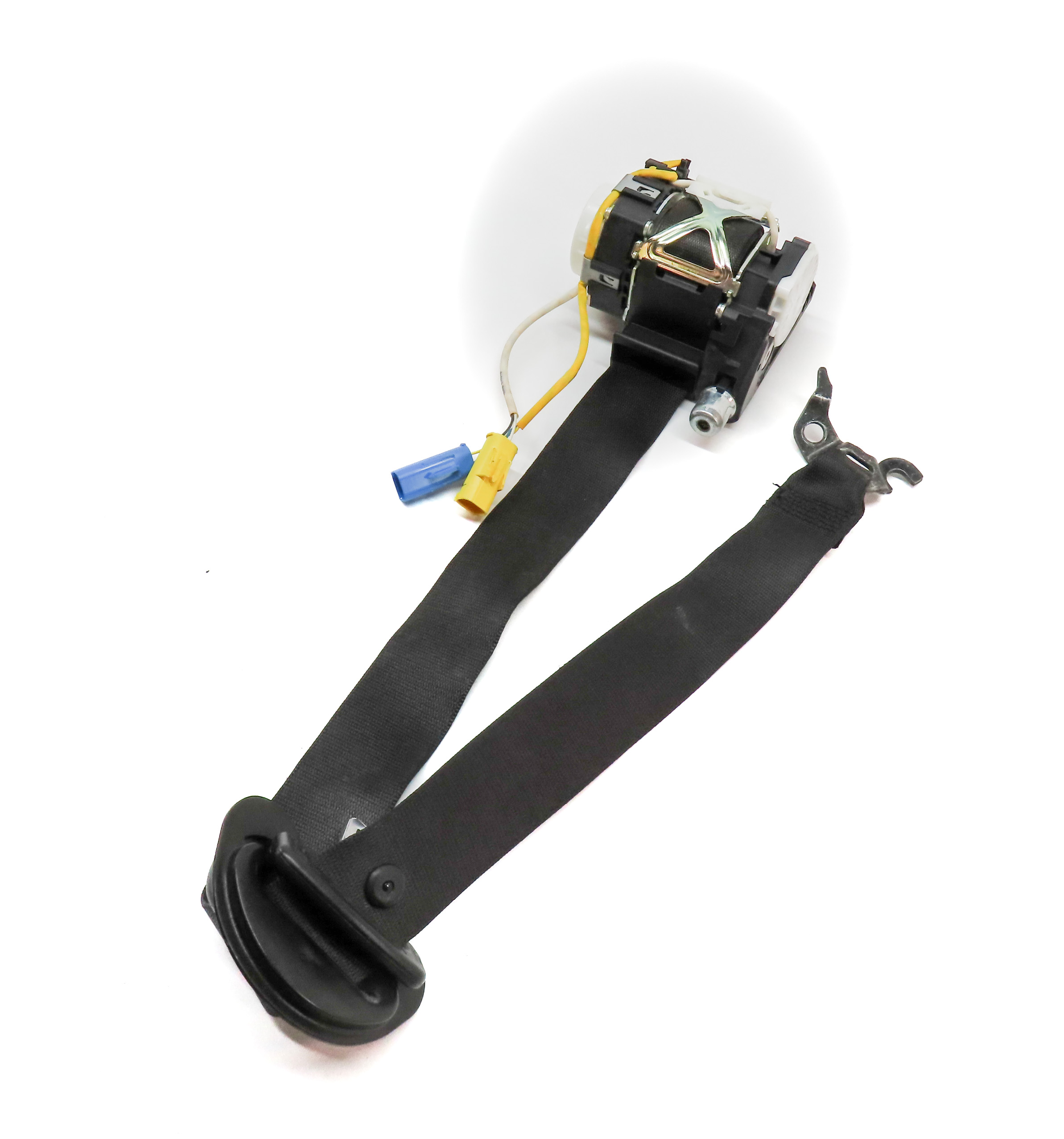 2012-2015 BMW X1 (E84) LEFT FRONT DRIVER SEATBELT BUCKLE RETRACTOR (Gray) — exact item pictured
